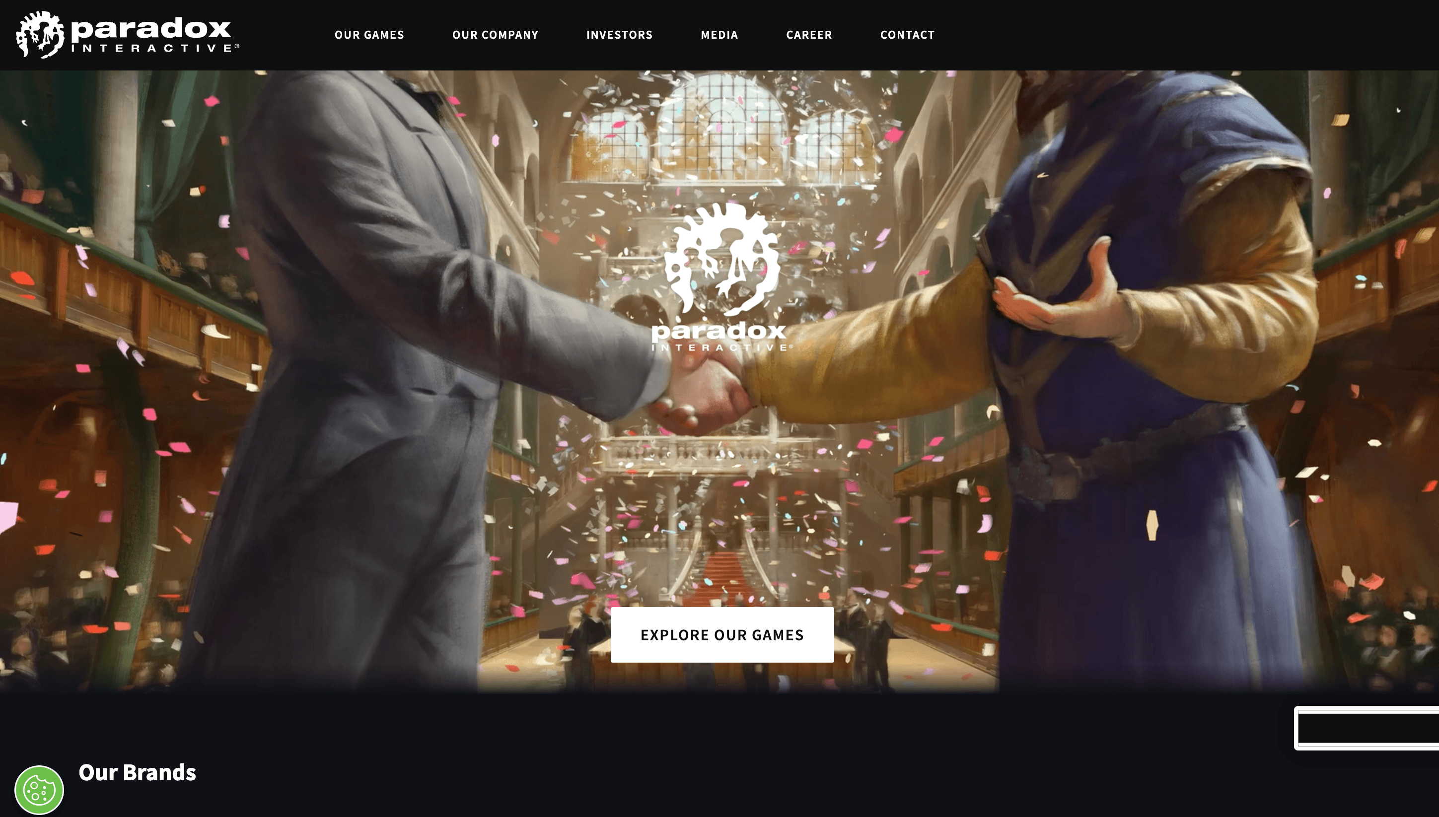 Gaming Store website screenshot